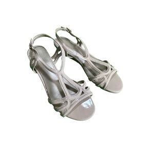 Micheal Shannon Low Wedge Sandal style upper. Size 7.5